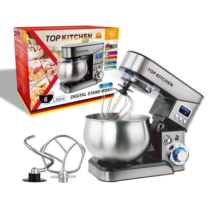Міксер планетарний 00224 Top Kitchen. Потужність 4000Вт. Тестомес