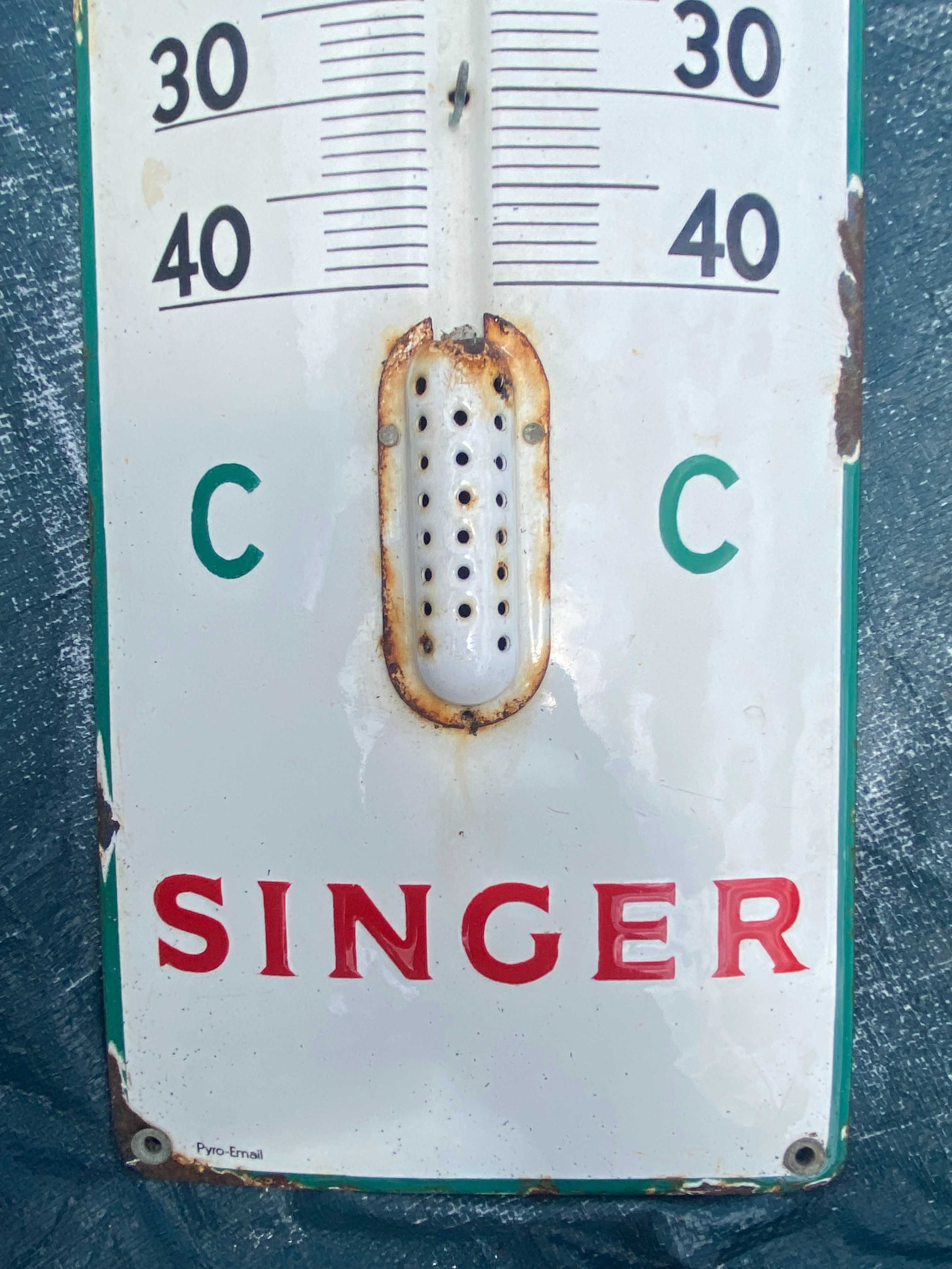 Placa Esmaltada Singer