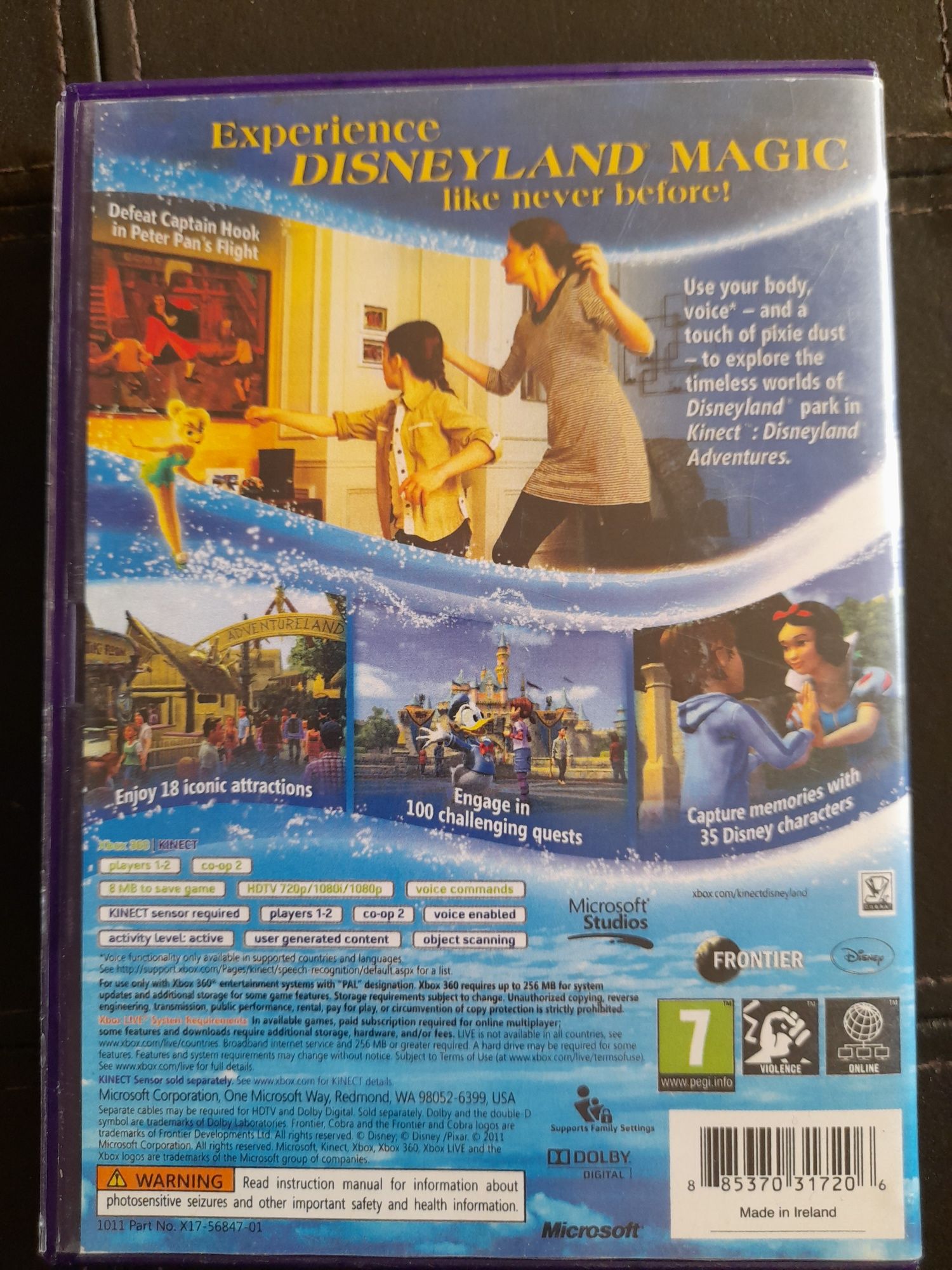 Disneyland Adventures xbox 360 kinect