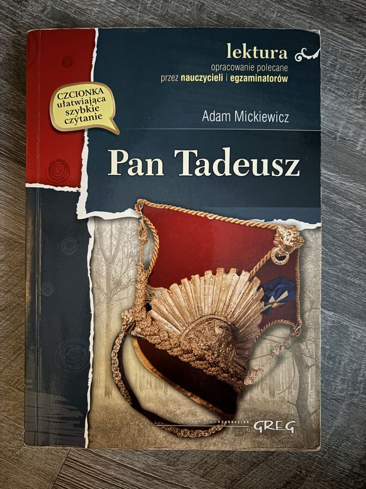 Lektura pt Pan Tadeusz