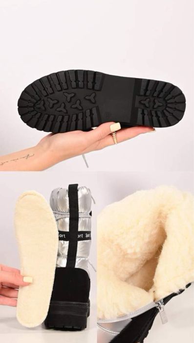 Черевики чоботи дутики дитячі зимові р.33-38