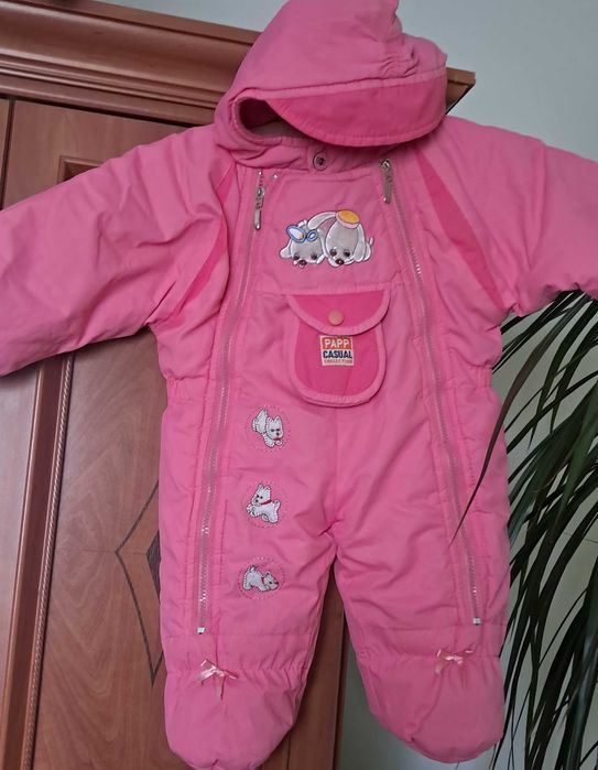 Kombinezon zimowy na 2 zamki 3-6 mcy