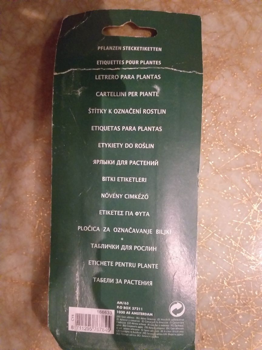 Etiquetas para plantas (embalado)