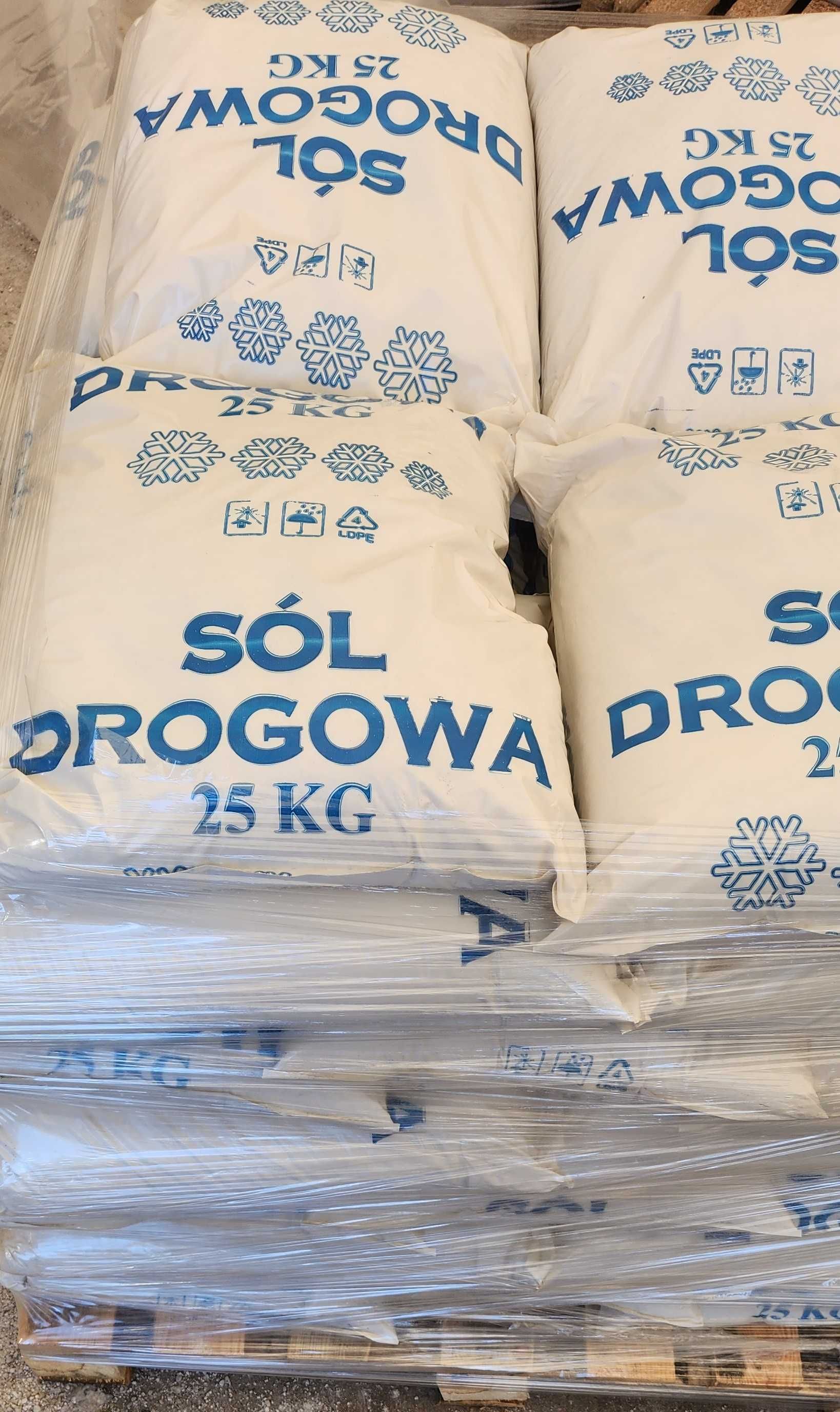 Sól drogowa workowana z antyzbrylaczem 25 kg