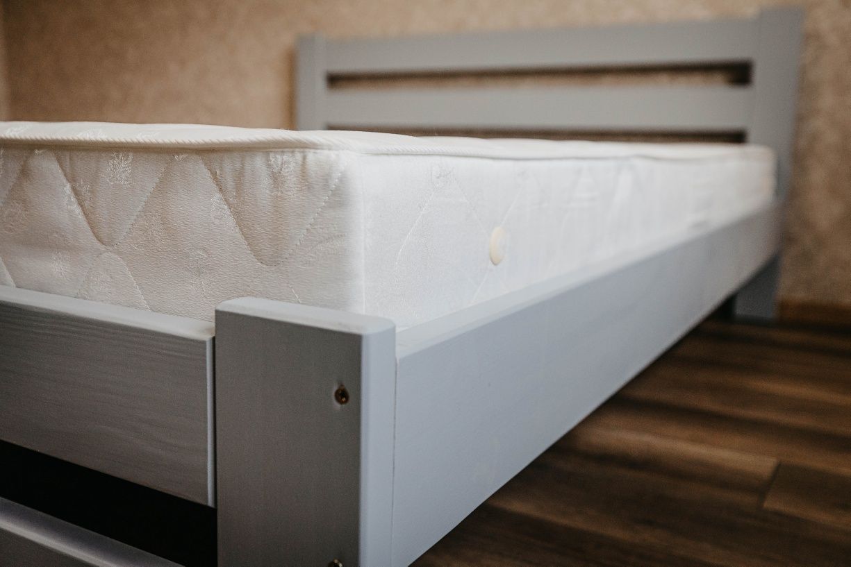Ліжко деревянне. 1.6*2.Колір сірий Двоспальне. кровать дерев'янна