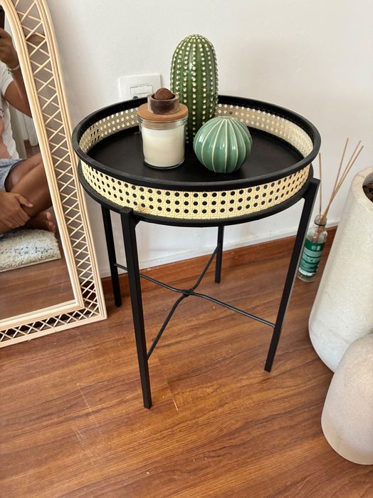 Mesa de apoio metal (ráfia)