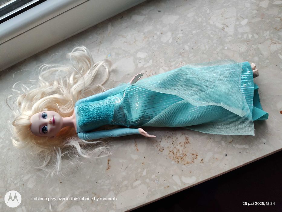 Zestaw serwis do herbaty porcelanowy fliżanki, + Lalka Elza.