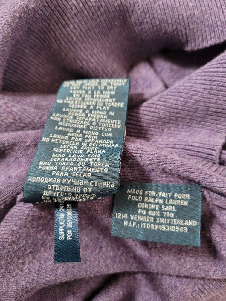 Fioletowy sweterek Ralph Lauren