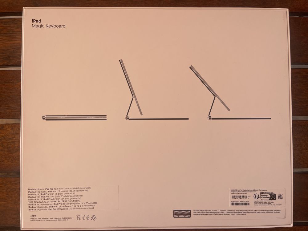 Apple Magic Keyboard 12.9” para iPad Pro / iPad Air – NOVO