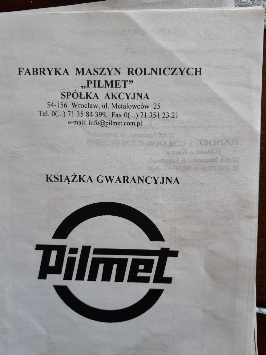 Opryskiwacz Pilmet 815.