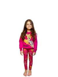 Komplet dres dla dziewczynki ocieplany bluza + spodnie Bambi 104/110.