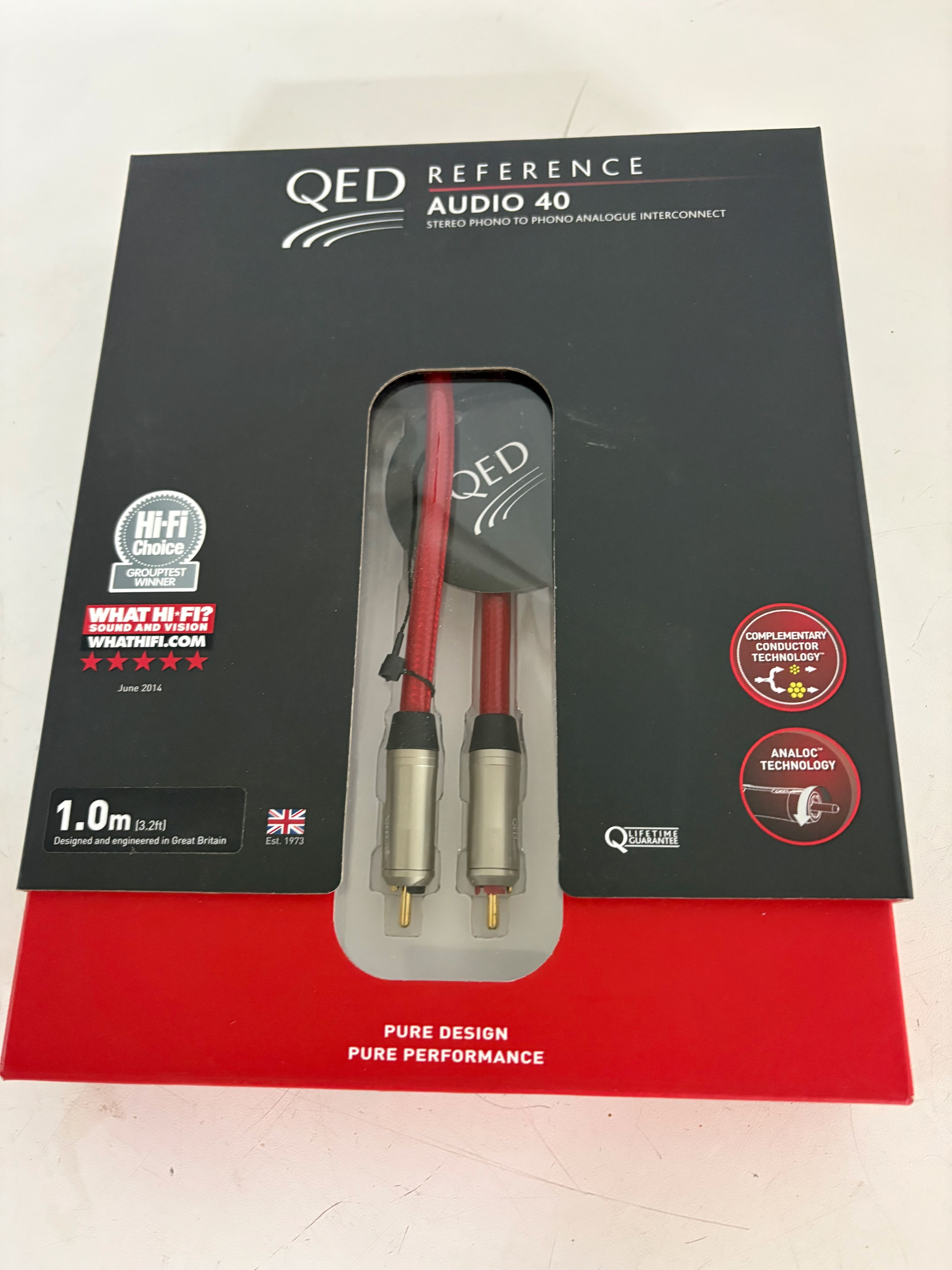 Cabo RCA QED Reference Audio 40