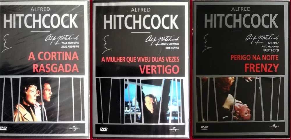 Alfred Hitchcock - 9 DVDs - Novos / Selados