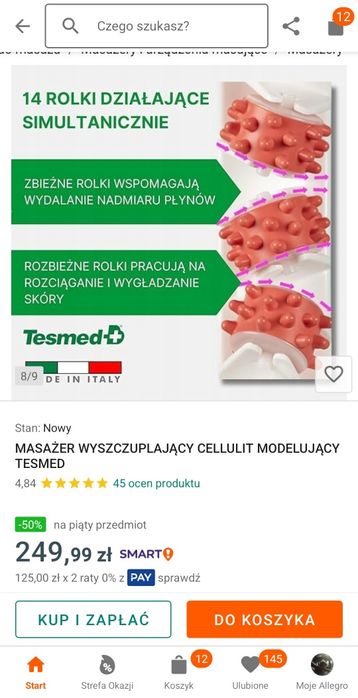 Masażer wyszczuplający cellulit