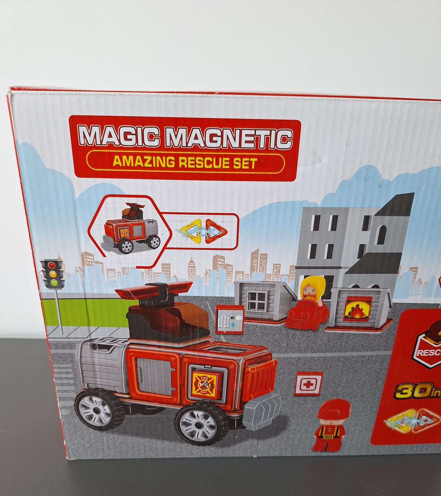 Klocki  Magic Magnetic Straż 30W1