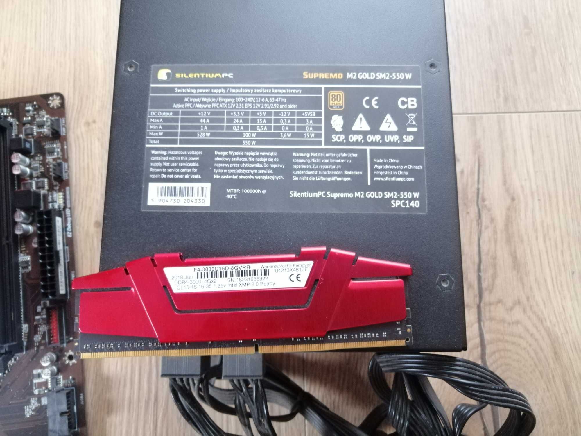 Zestaw i5-8500, MSI z370A-Pro, RTX 1060 6GB, 16GB DDR4, zasilacz 550W