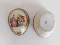 porcelanowe jajko, szkatułka na biżuterię, ozdoba, porcelana