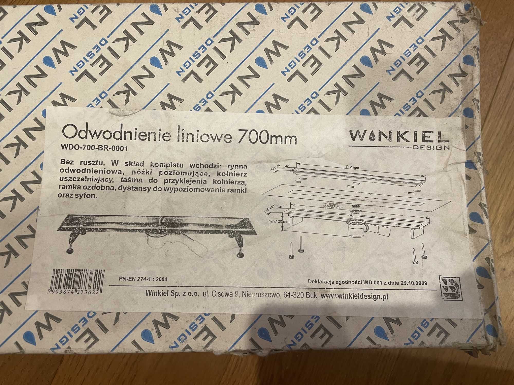 Odwodnienie liniowe 700 WINKIEL WDO-700-BR-0001 z Rusztem