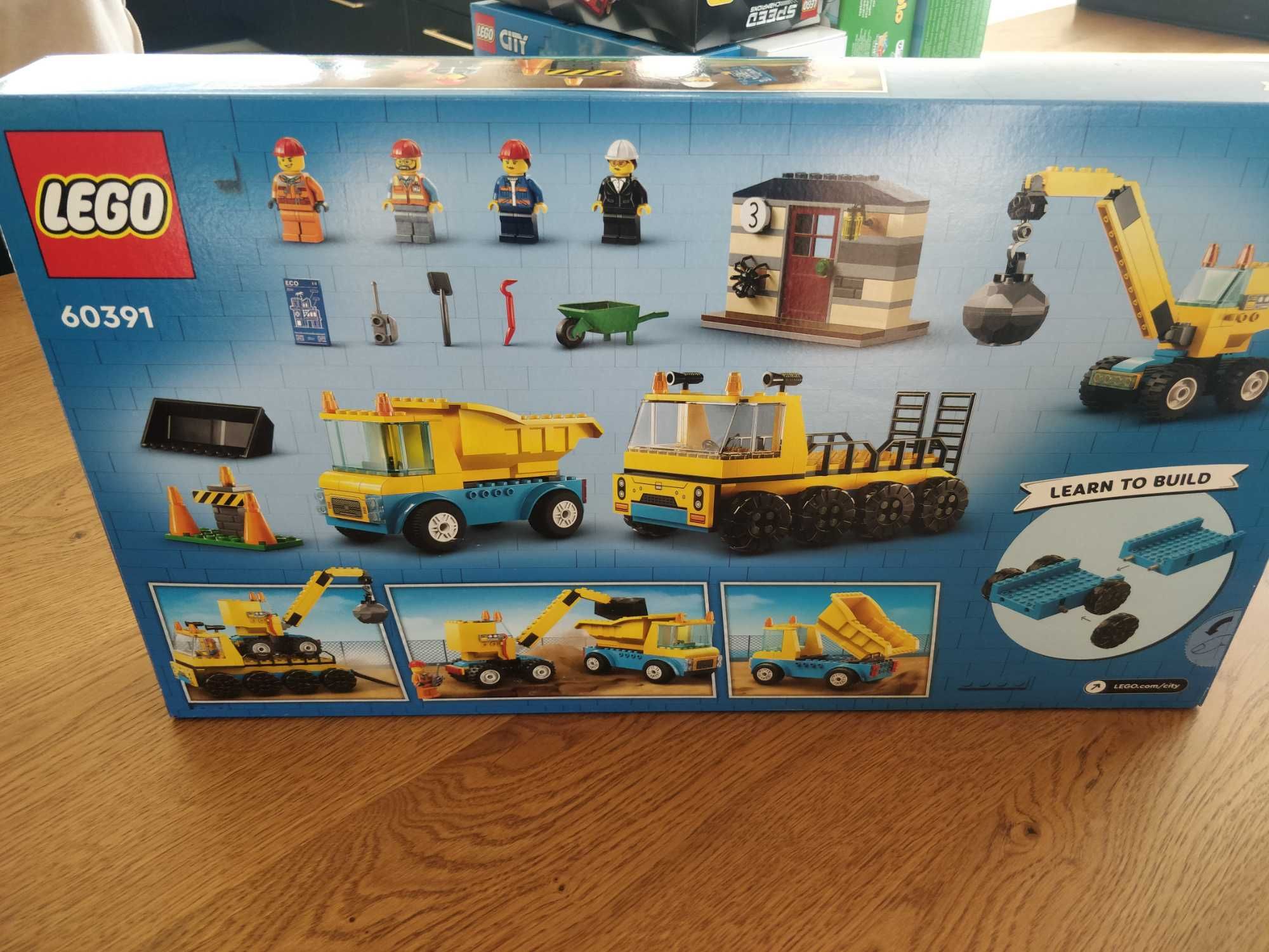 Lego CITY 60391 Ciężarówki i dźwig z kulą