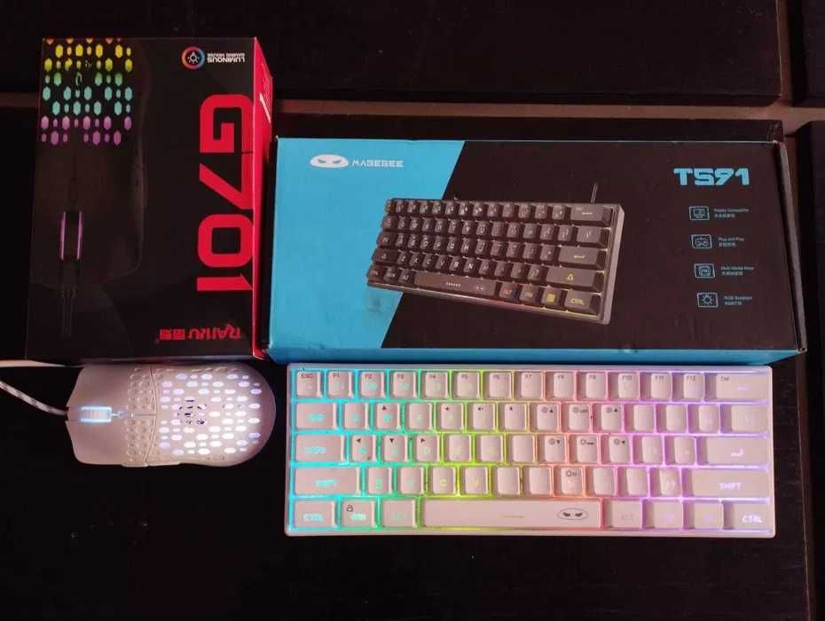Rato e Teclado Gaming RGB