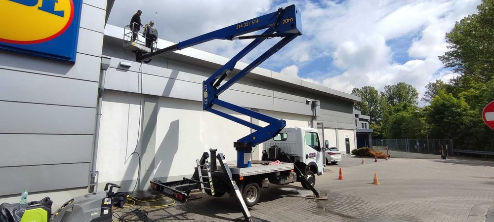 Wynajem zwyżki, podnośnik koszowy 20,21,27m Zabrze