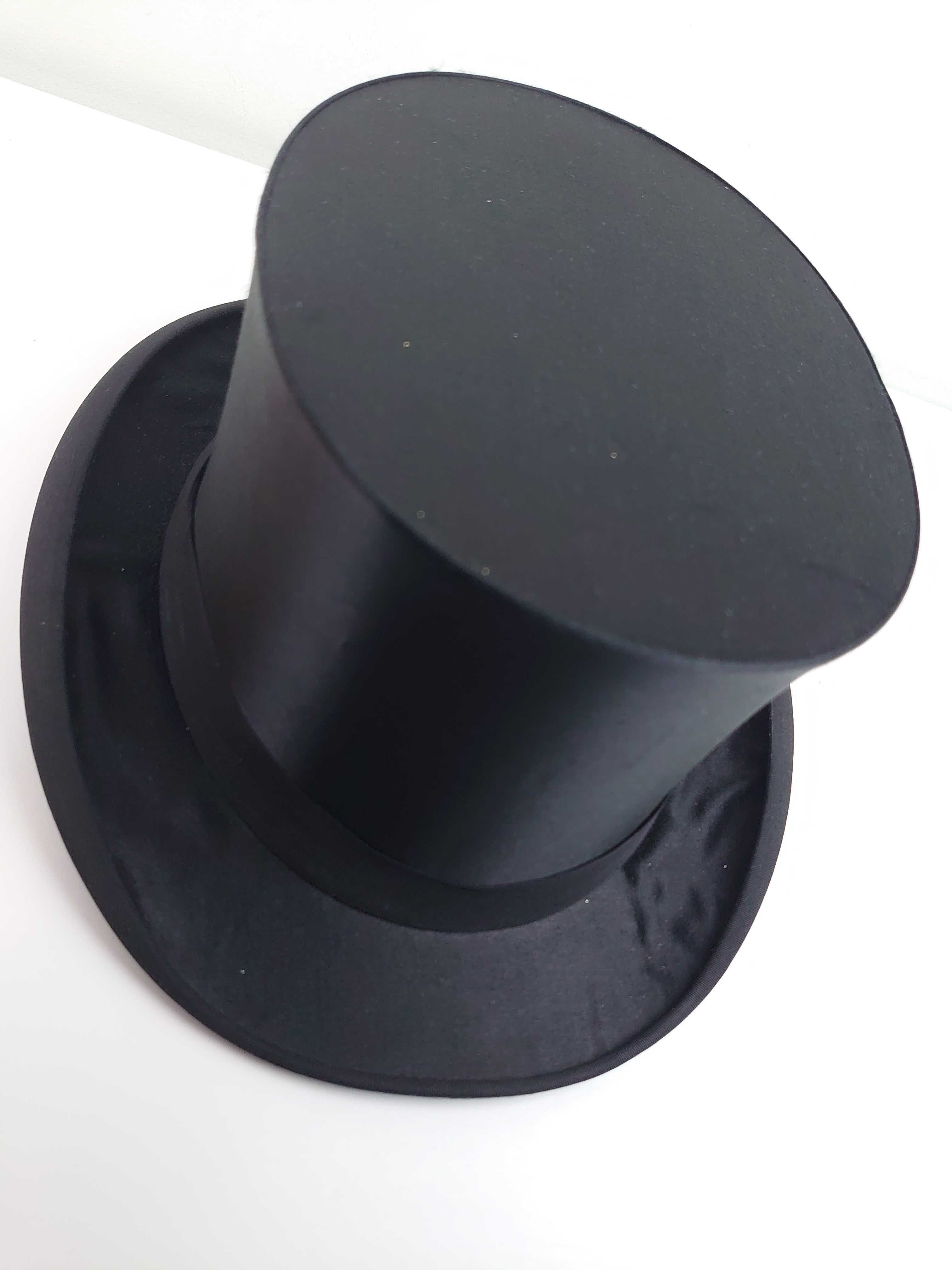 Cylinder kapelusz składany czarny Tremel Heinrich Schowe rozmiar 64