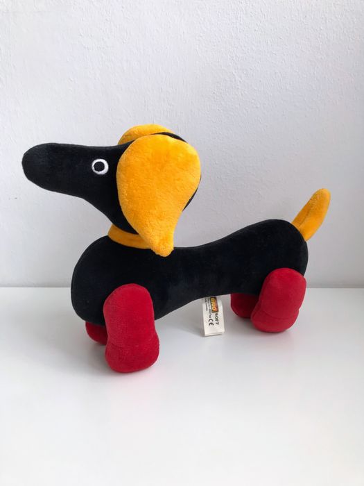 Kolekcjonerski pluszowy retro jamnik Brio design Sweden