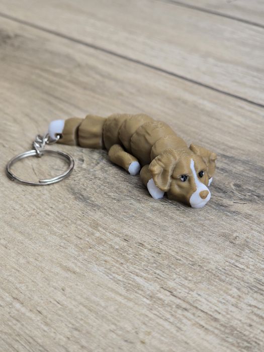 Breloczek Toller 3d - Seria Psów Brelok Druk3d fidget Keychain