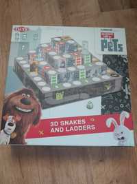 Gra the secret life of pets 3d snakes and ladders tactic