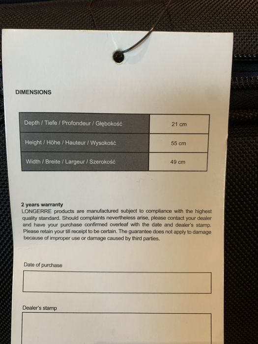 Pokrowiec na garnitur Longerre