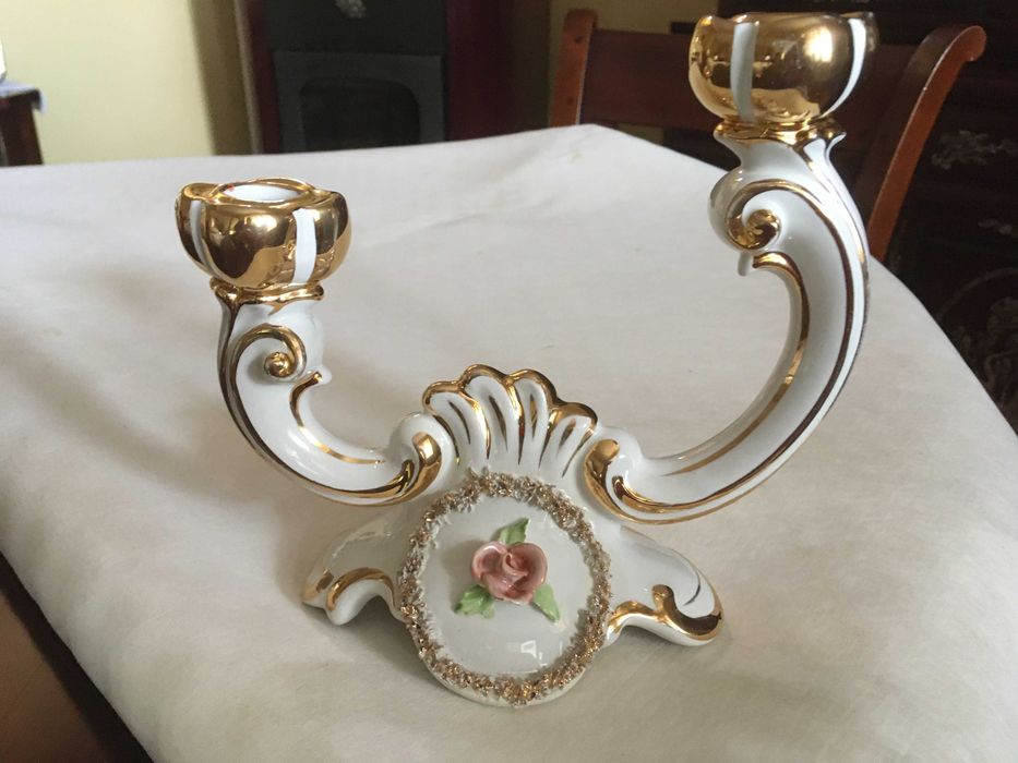 boleira mais candelabro vintage