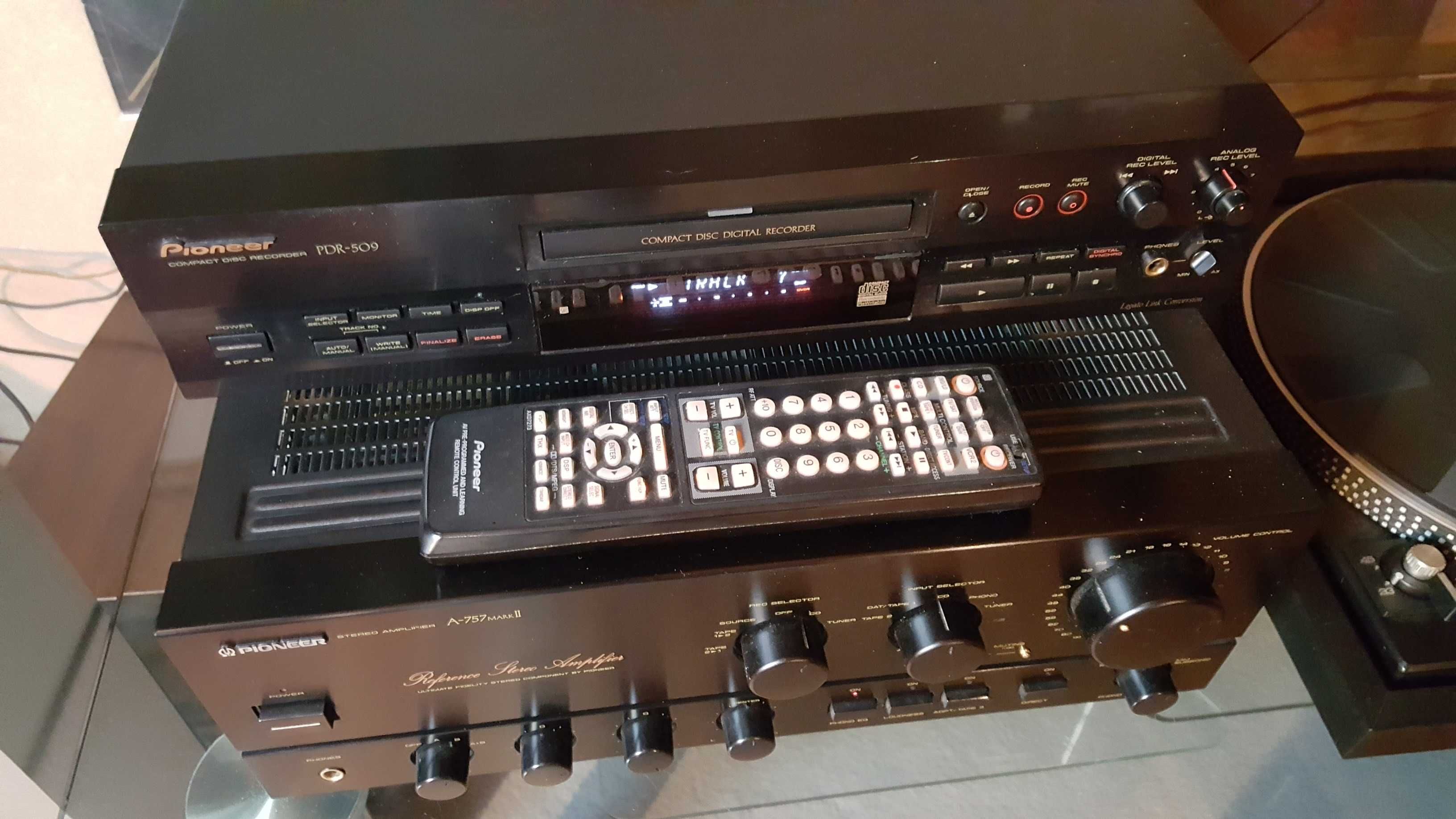 Wieża zestaw Revox Pioneer recorder PDR 509 odtwarzacz + A757