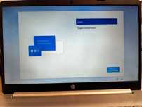 Laptop HP windows 11 srebrny
