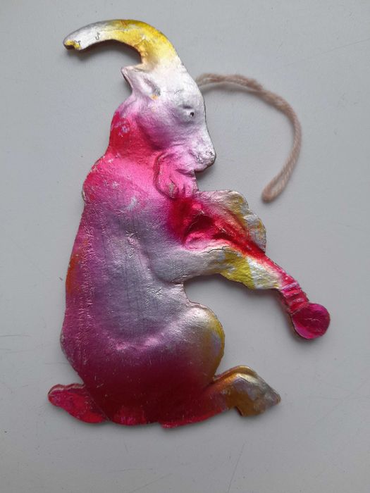 Елочные игрушки из фольгированного 2-D картона времен СССР