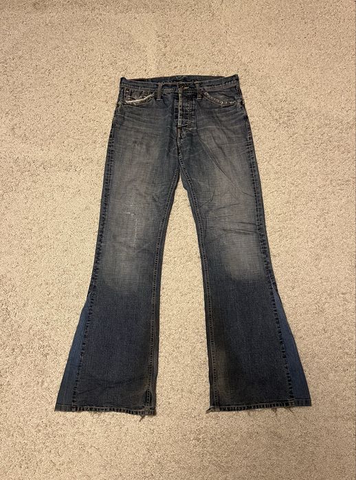 Клеш джинси disstrested flared bootcut zara type флейред буткат