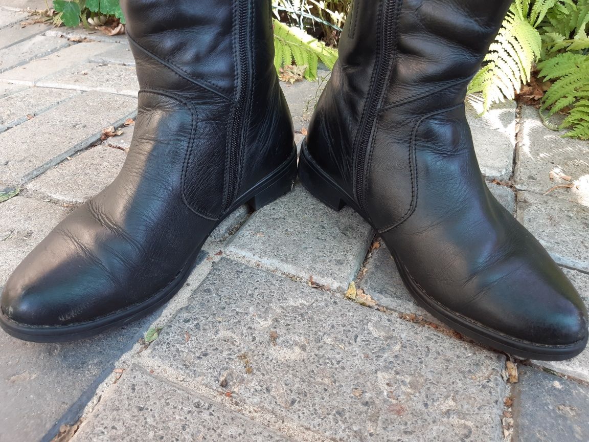 Женские кожаные зимние ботинки,  полусапожки  р 37