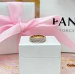 Каблучка Pandora Пандора Два ряди паве 182629C01