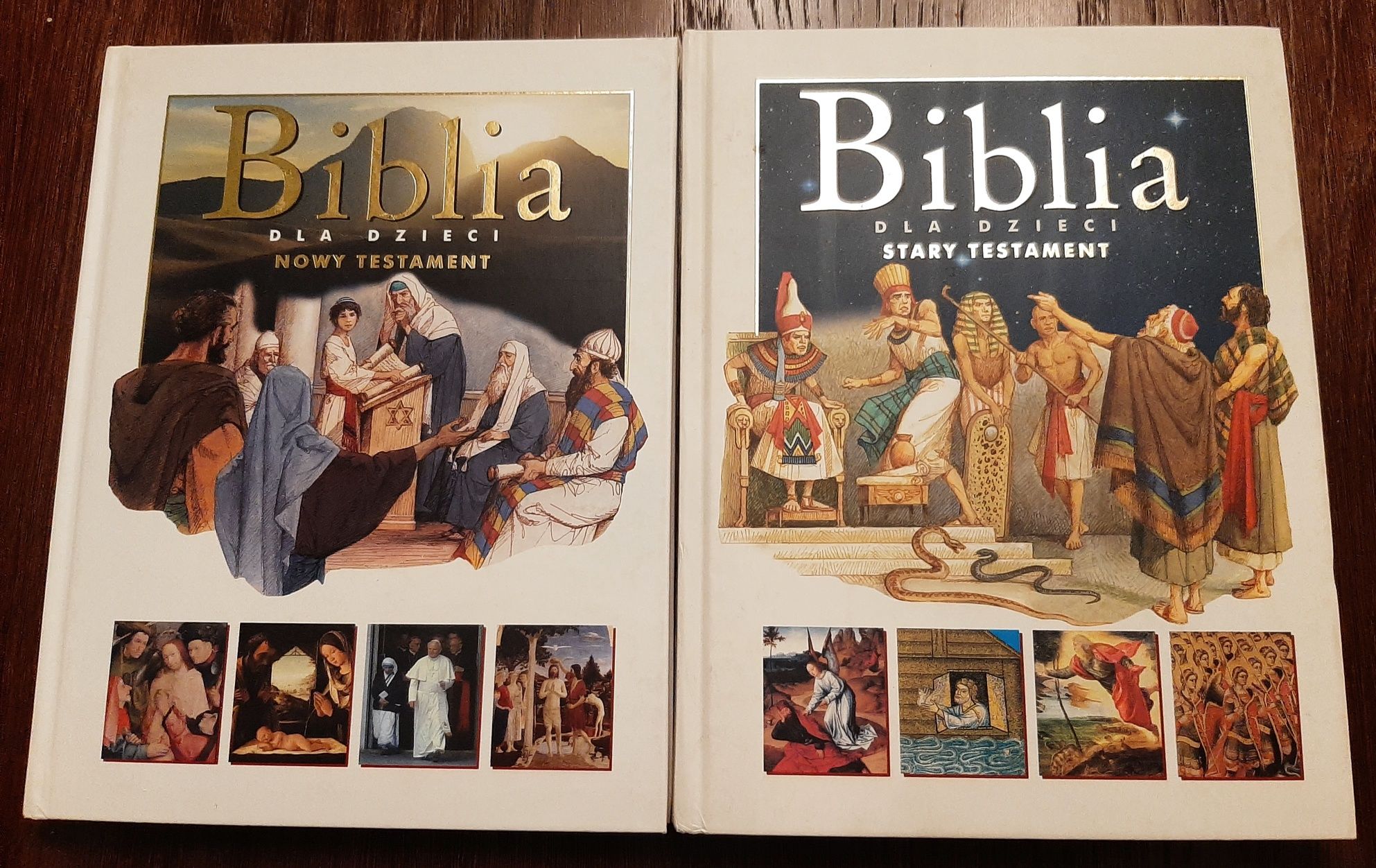 Biblia dla dzieci- Stary i Nowy Testament - twarda oprawa, złocenia
