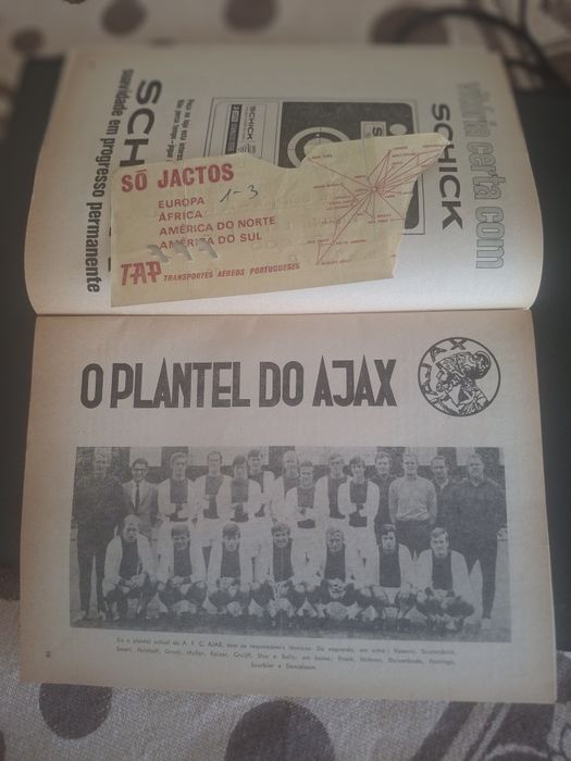 Raro bilhete e programa benfica slb ajax