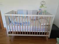 Berço Zippy (120x60cm), 3 em 1/Colchão Ortopédico/Kit Co-Sleeping