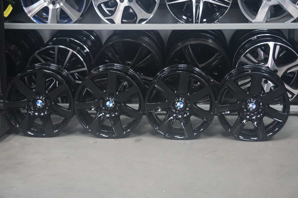 Alufelgi oryginał BMW 5x120 8Jx17 et47 cb72,6 czarne perła, nowe dekle