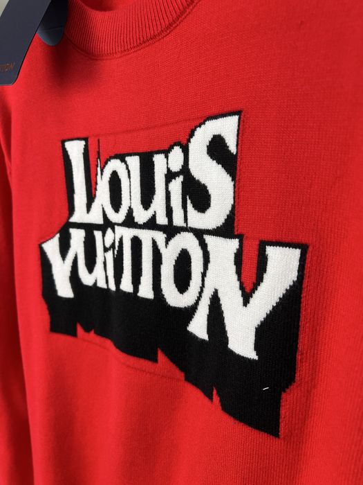 Светр Louis Vuitton Text Logo Red