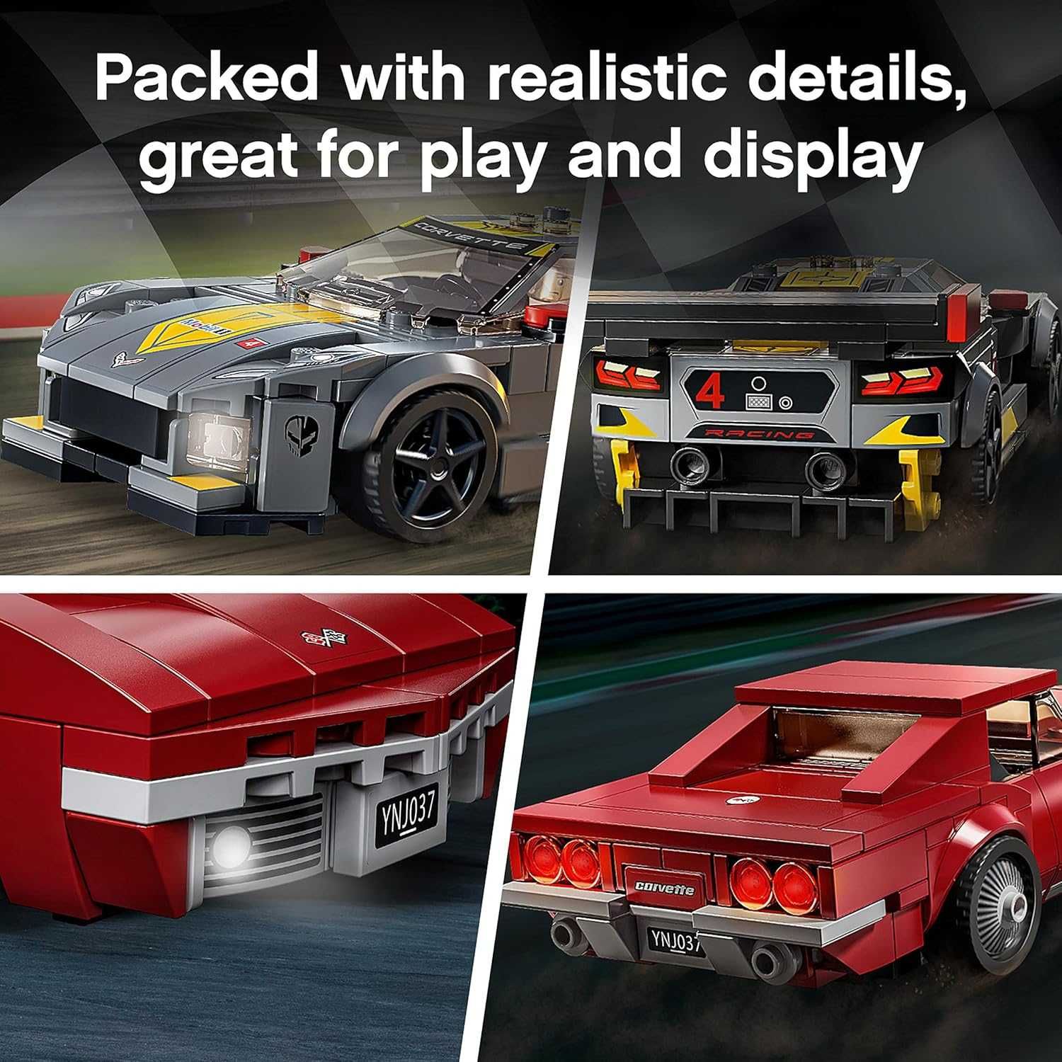 LEGO 76903 – Speed Champions: Samochody wyścigowe Chevrolet Corvette!