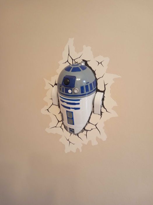 dekoracja lampka R2D2 star wars pokój dziecięcy