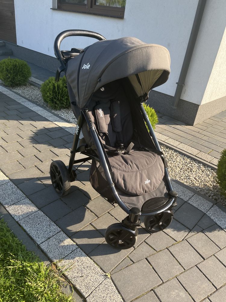 Wozek spacerowka joie litetrax+ nakladka przeciwdeszczowa