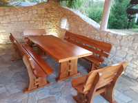 Meble ogrodowe do altany na taras stół ławki rozne kolory Producent