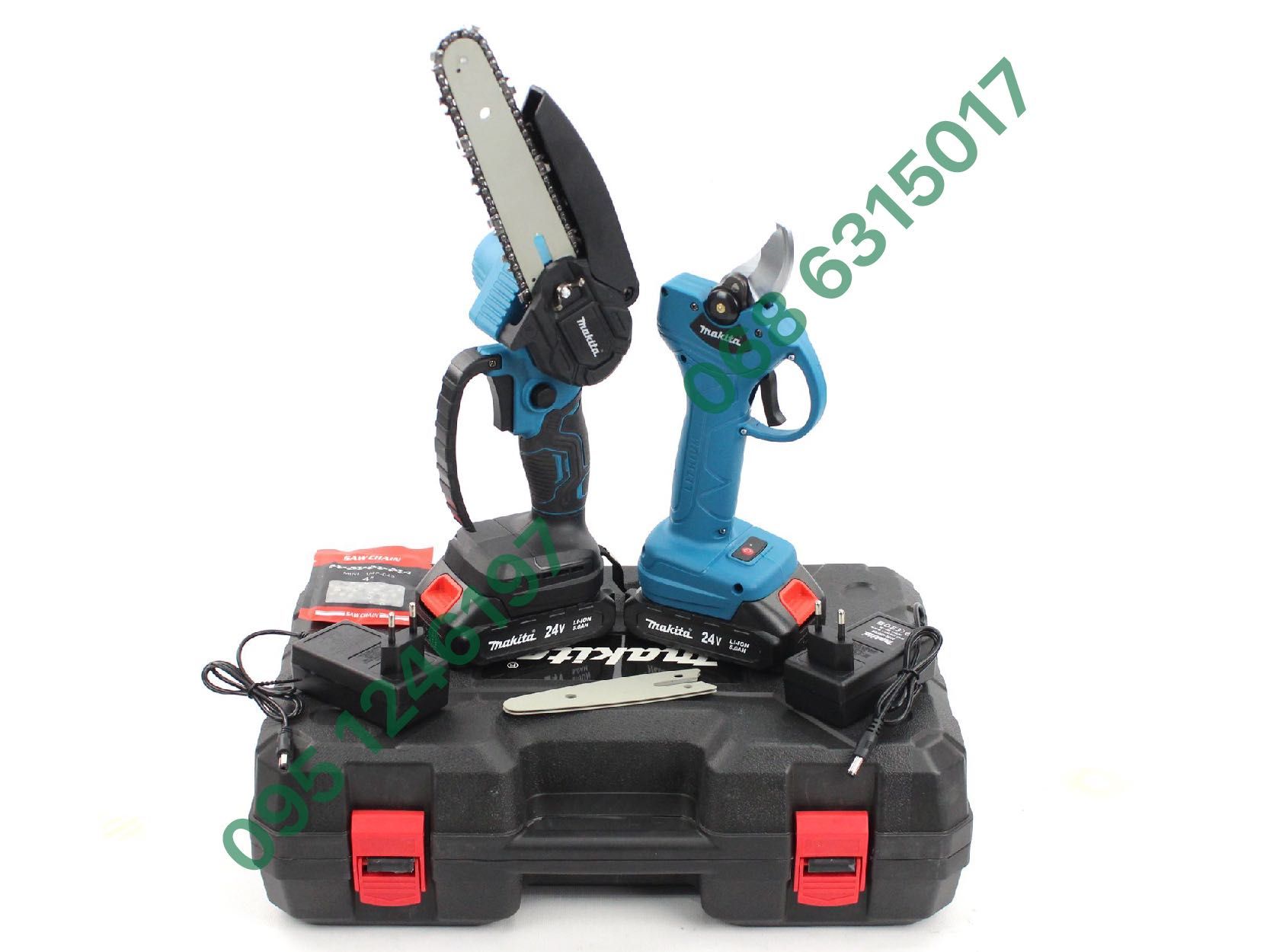 Набор аккумуляторный 2в1 Makita Пила DUC155Z + Секатор DUP365Z 24V 5Ah