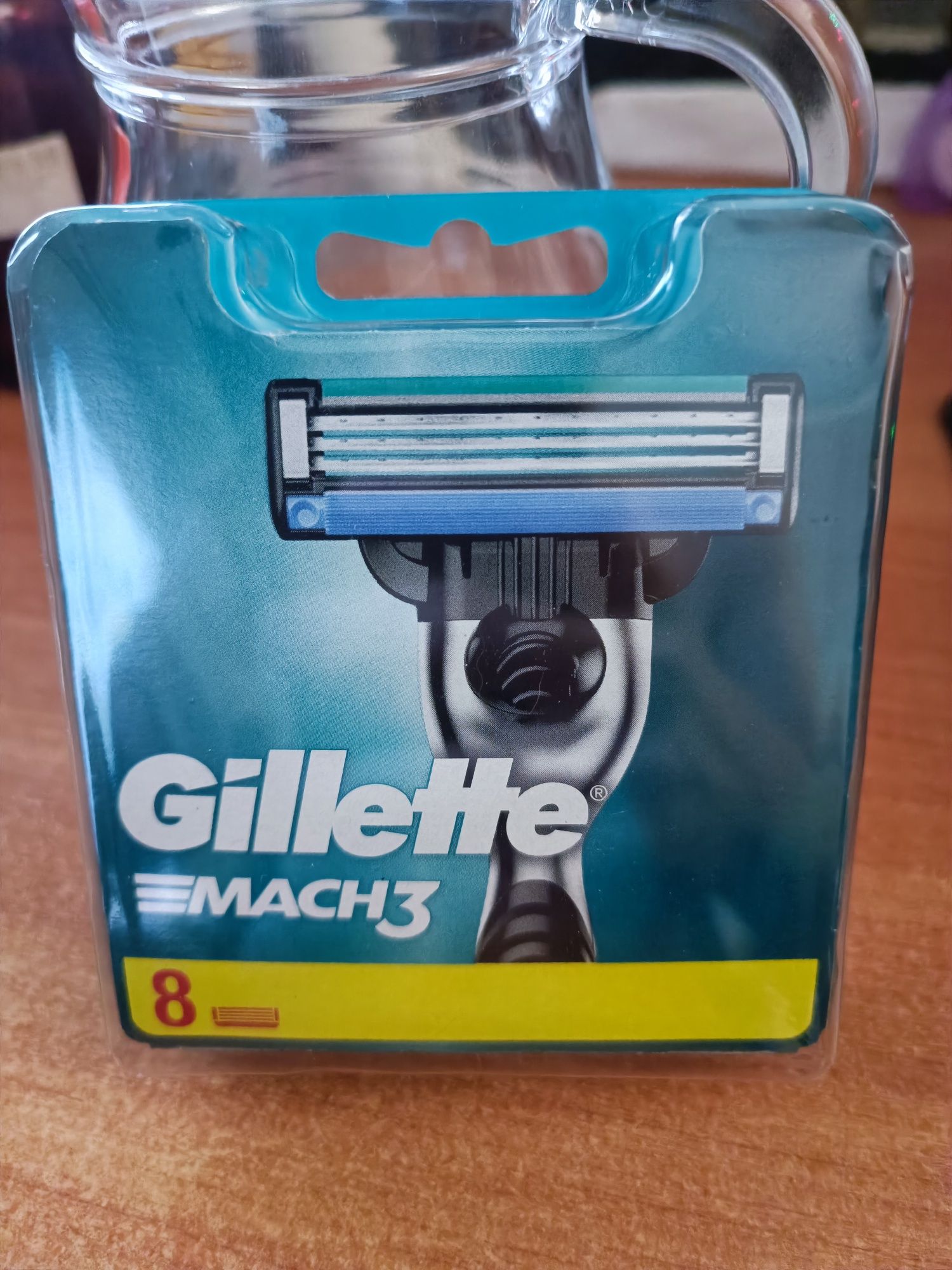 Оригинал картриджи Gillette Mach3 8штук
