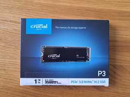 Dysk Crucial P3 1TB 3500MB/s M2 SSD NVMe PCIe 3.0 Nowy!