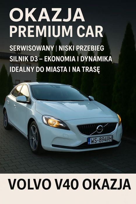 Volvo V40 VOLVO V40 Super Stan | Niski Przebieg !!!